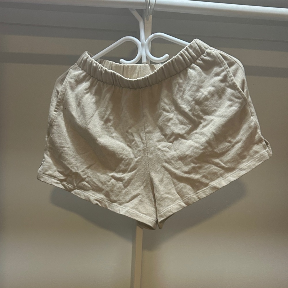 Garage Cream Athletic Shorts